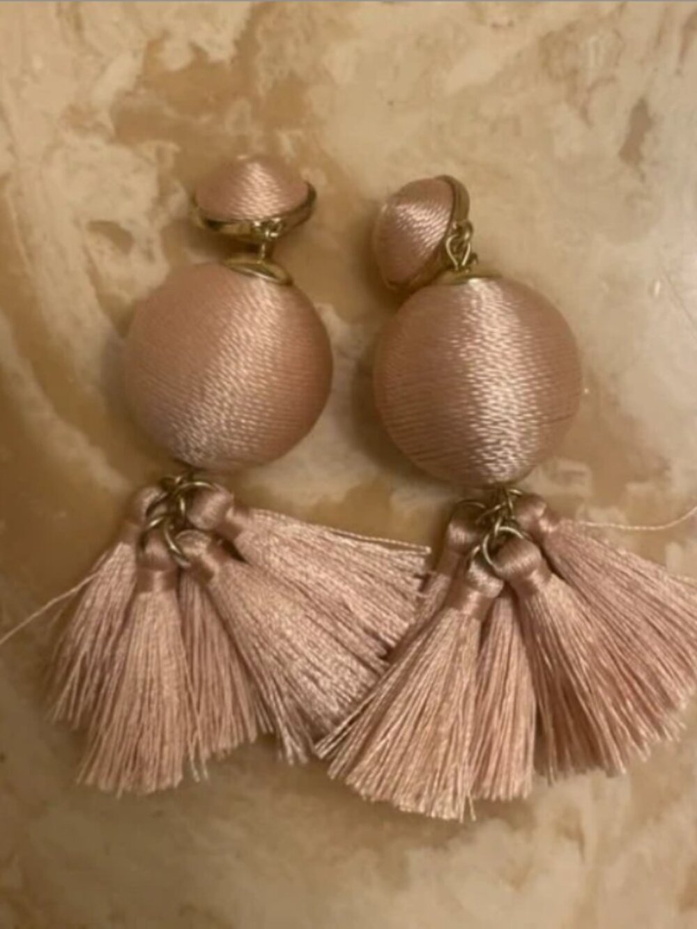 stud tassel earrings